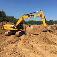 разработка грунта экскаватором разработка грунта экскаватором